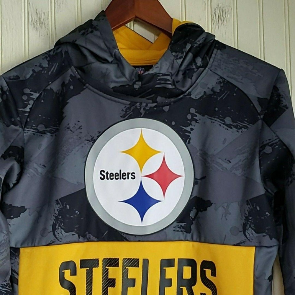 Pittsburgh Steelers Hoodie Boys Large NFL Football Team Apparel Sweatshirt